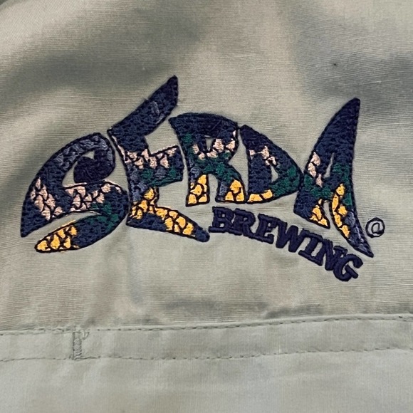 SERDA BREWING PERFORMANCE POPLIN SHORT SLEEVE FISHING SHIRT AQUA MENS SIZE SMALL - Picture 5 of 8